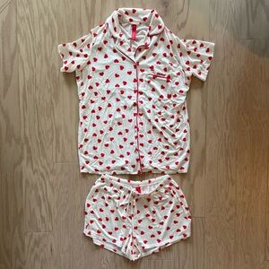 Skims Heart Short Sleeve Sleep Set